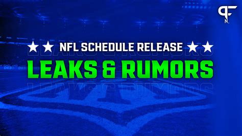 nfl schedule 2023 leaks|2023 NFL schedule leaks: Heres a running list of every leaked。